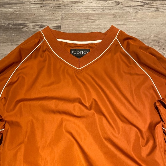 Footjoy FJ V-Neck Pull Over Windbreaker Golf Jacket Men’s Size Large - Picture 3 of 4